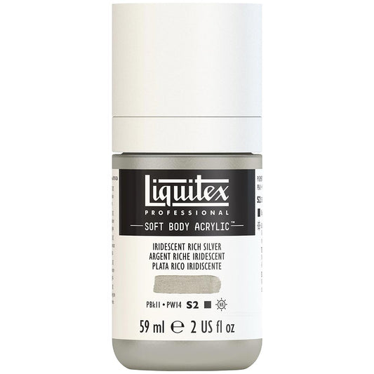 Liquitex Professional Soft Body Akrilik Boya 59ml Iridescent Rich Silver 239 S2