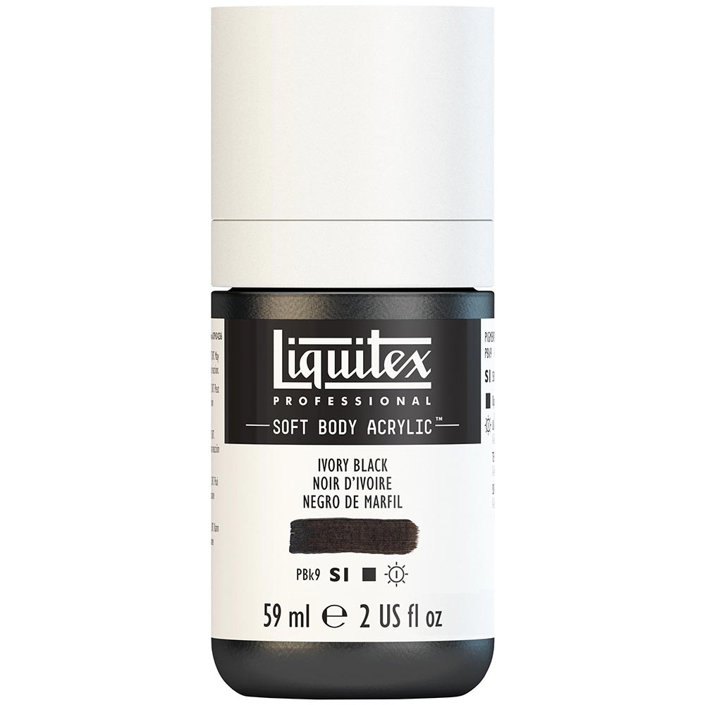 Liquitex Professional Soft Body Akrilik Boya 59ml Ivory Black 244 S1