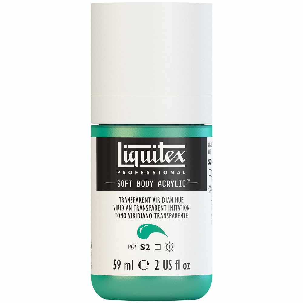 Liquitex Professional Soft Body Akrilik Boya 59ml Transparent Viridian Hue 327 S2