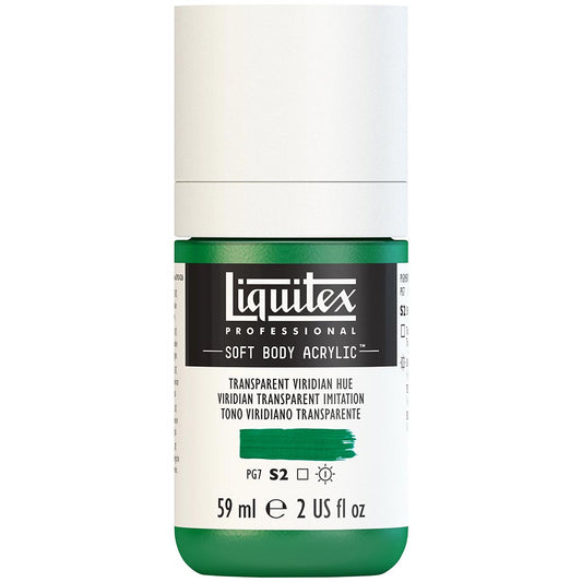 Liquitex Professional Soft Body Akrilik Boya 59ml Transparent Viridian Hue 327 S2