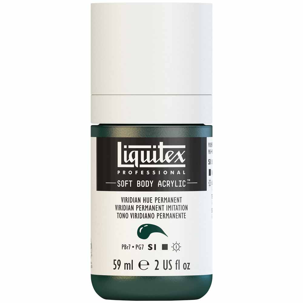 Liquitex Professional Soft Body Akrilik Boya 59ml Viridian Hue Permanent 398 S1