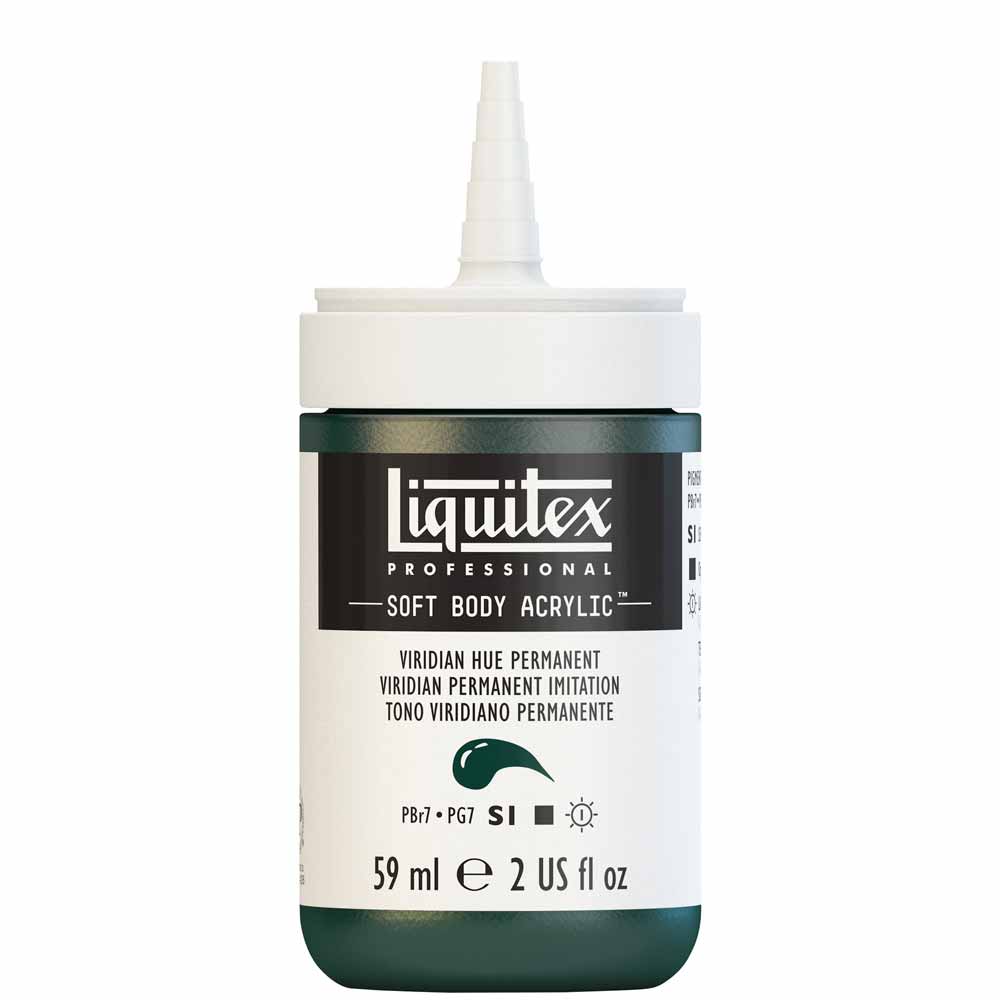 Liquitex Professional Soft Body Akrilik Boya 59ml Viridian Hue Permanent 398 S1