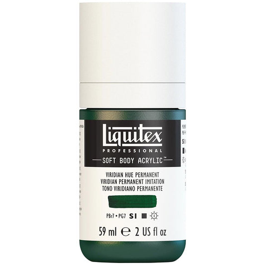 Liquitex Professional Soft Body Akrilik Boya 59ml Viridian Hue Permanent 398 S1