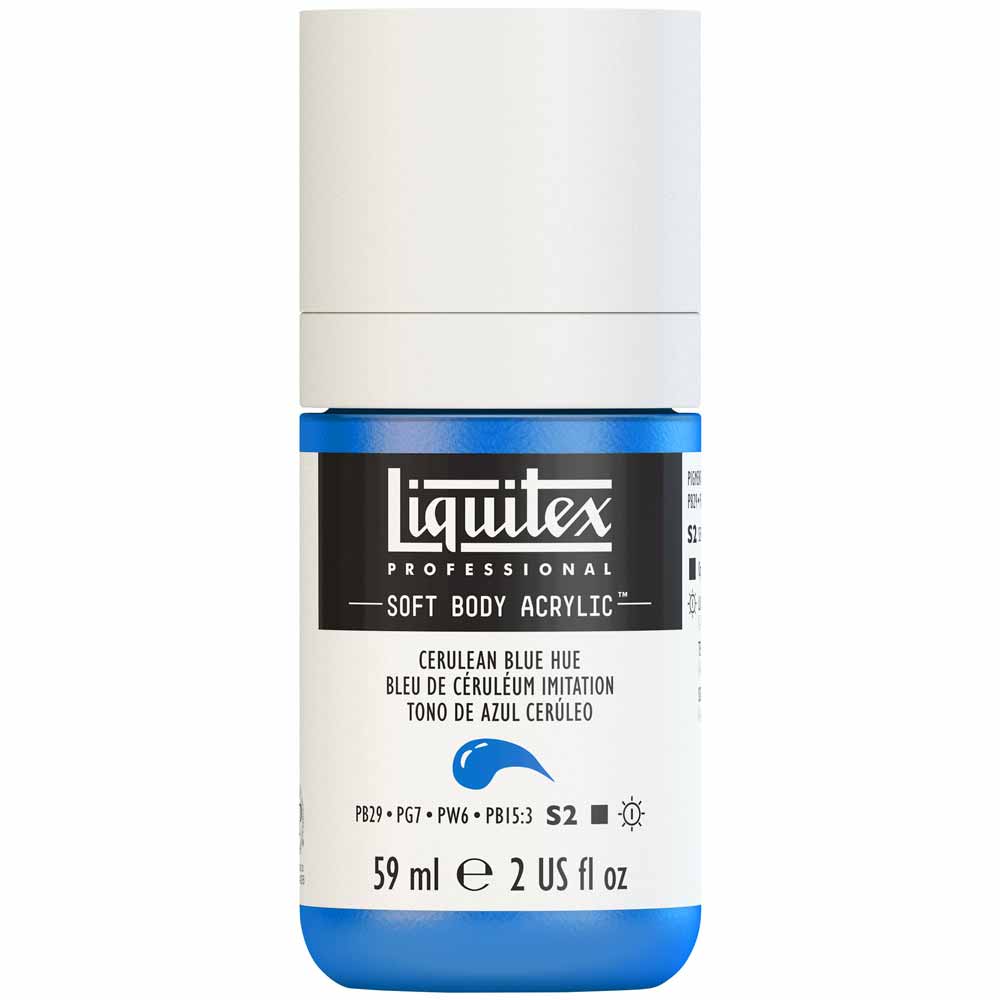 Liquitex Professional Soft Body Akrilik Boya 59ml Cerulean Blue Hue 470 S2