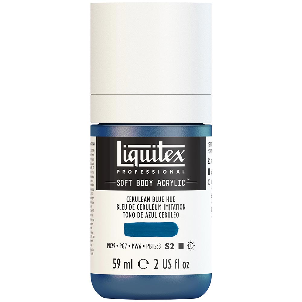 Liquitex Professional Soft Body Akrilik Boya 59ml Cerulean Blue Hue 470 S2