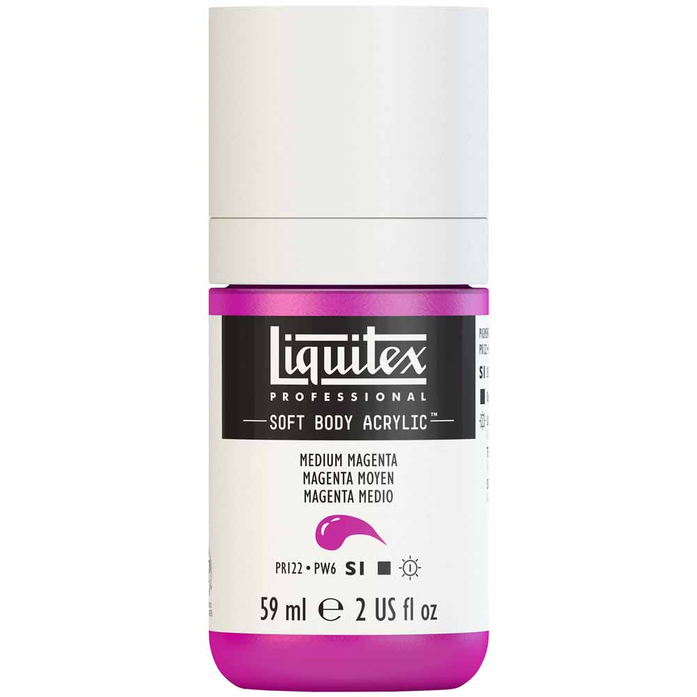 Liquitex Professional Soft Body Akrilik Boya 59ml Medium Magenta 500 S1