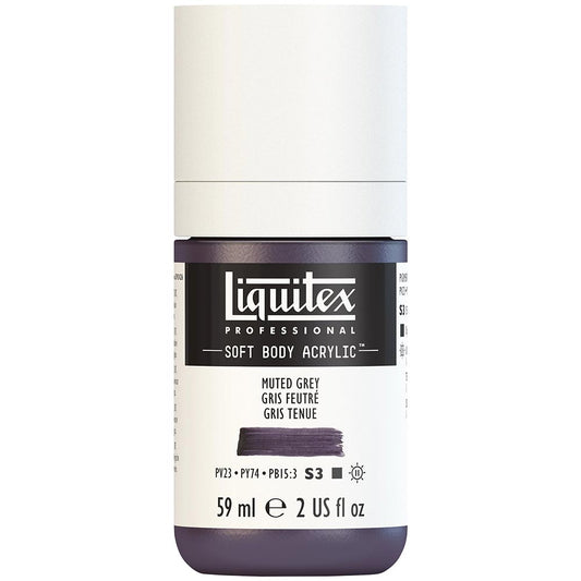 Liquitex Professional Soft Body Akrilik Boya 59ml Muted Grey 505 S3