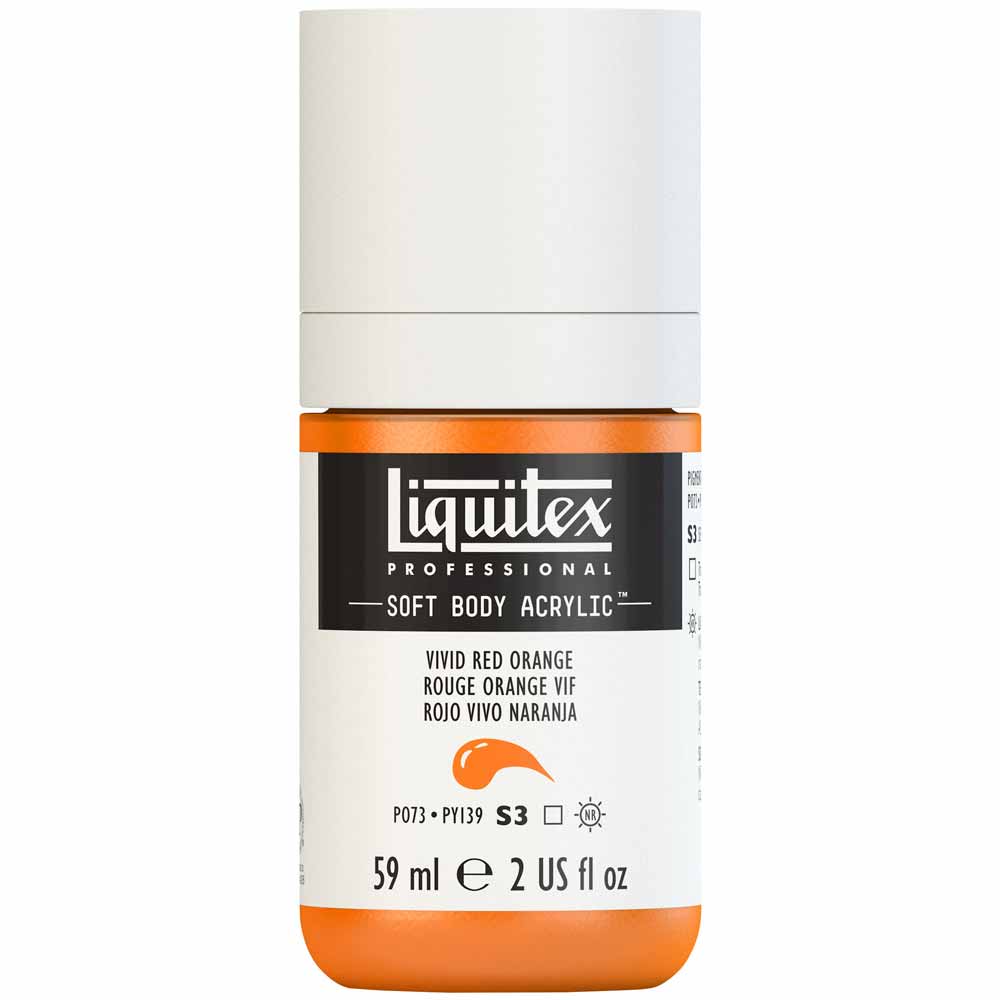 Liquitex Professional Soft Body Akrilik Boya 59ml Vivid Red Orange 620 S3