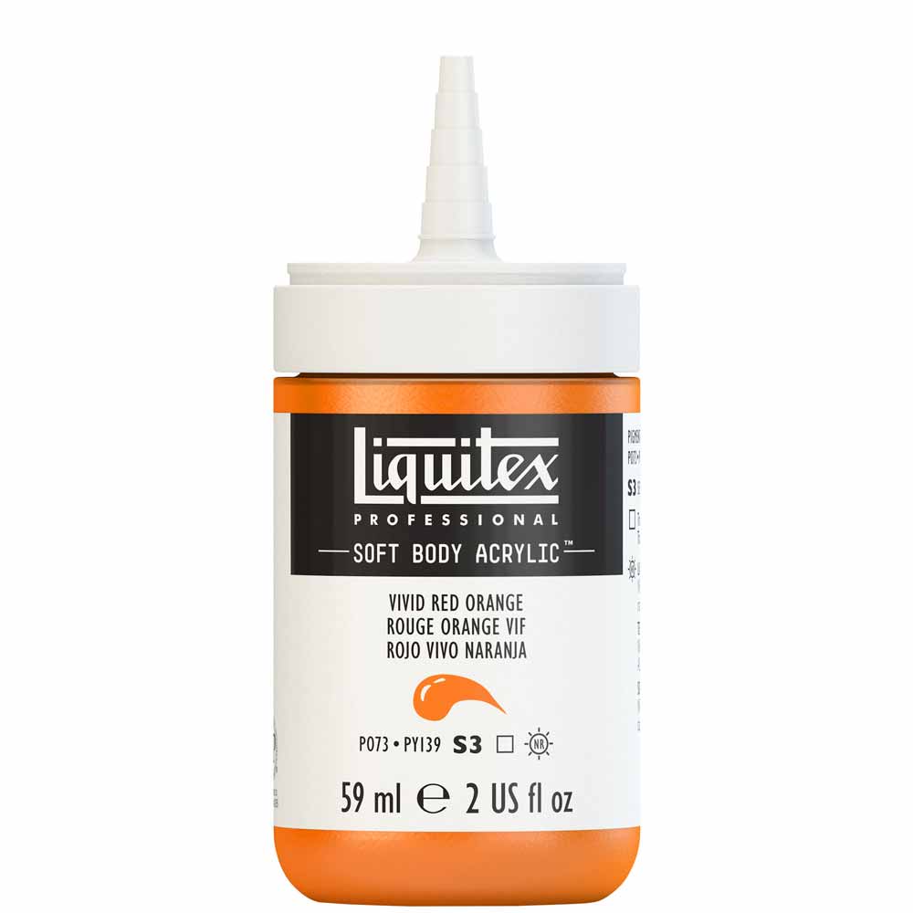 Liquitex Professional Soft Body Akrilik Boya 59ml Vivid Red Orange 620 S3