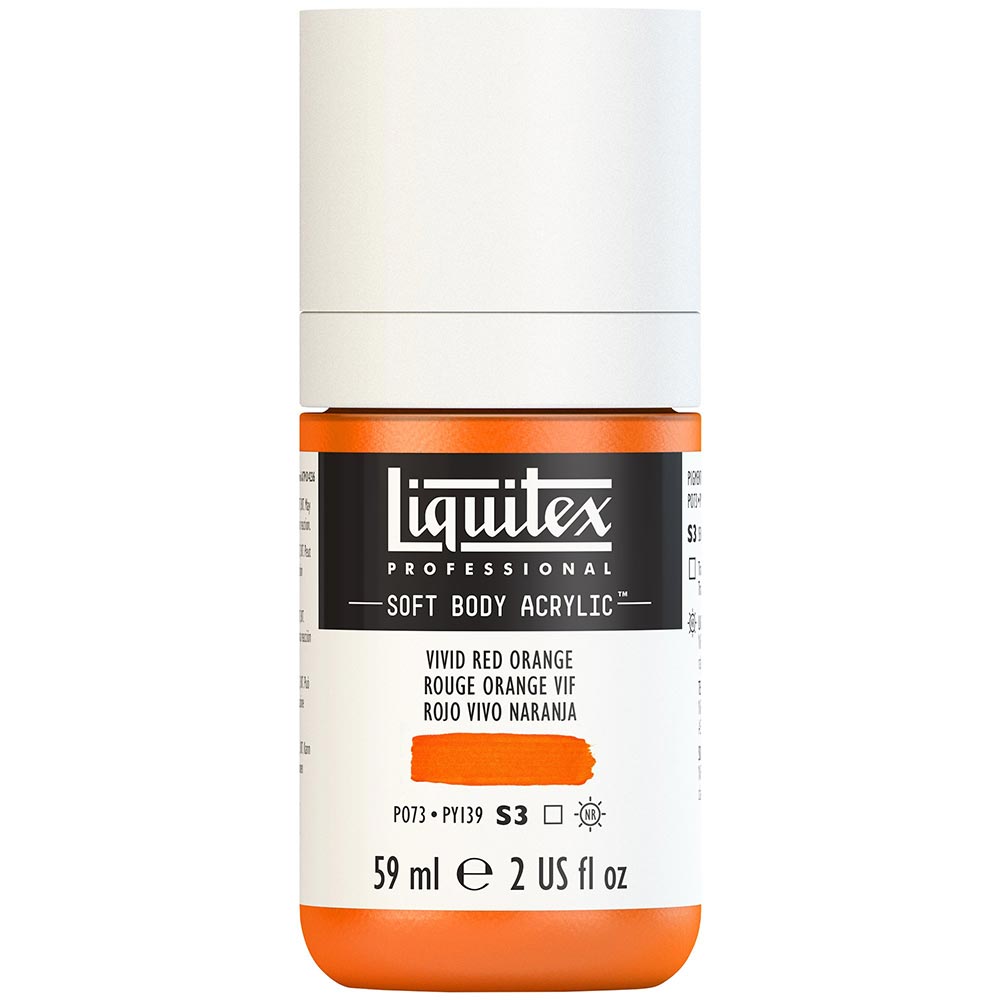 Liquitex Professional Soft Body Akrilik Boya 59ml Vivid Red Orange 620 S3