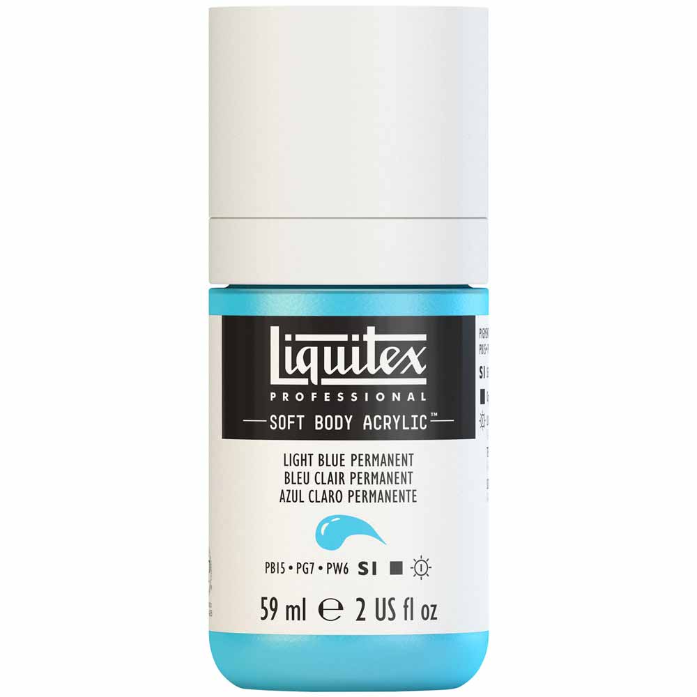 Liquitex Professional Soft Body Akrilik Boya 59ml Light Blue Permanent 770 S1
