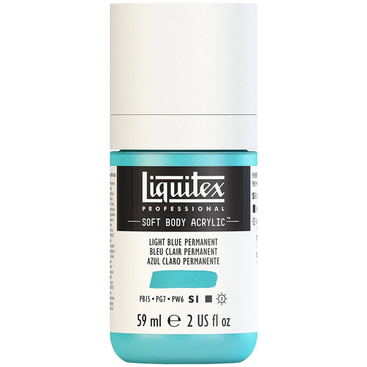 Liquitex Professional Soft Body Akrilik Boya 59ml Light Blue Permanent 770 S1