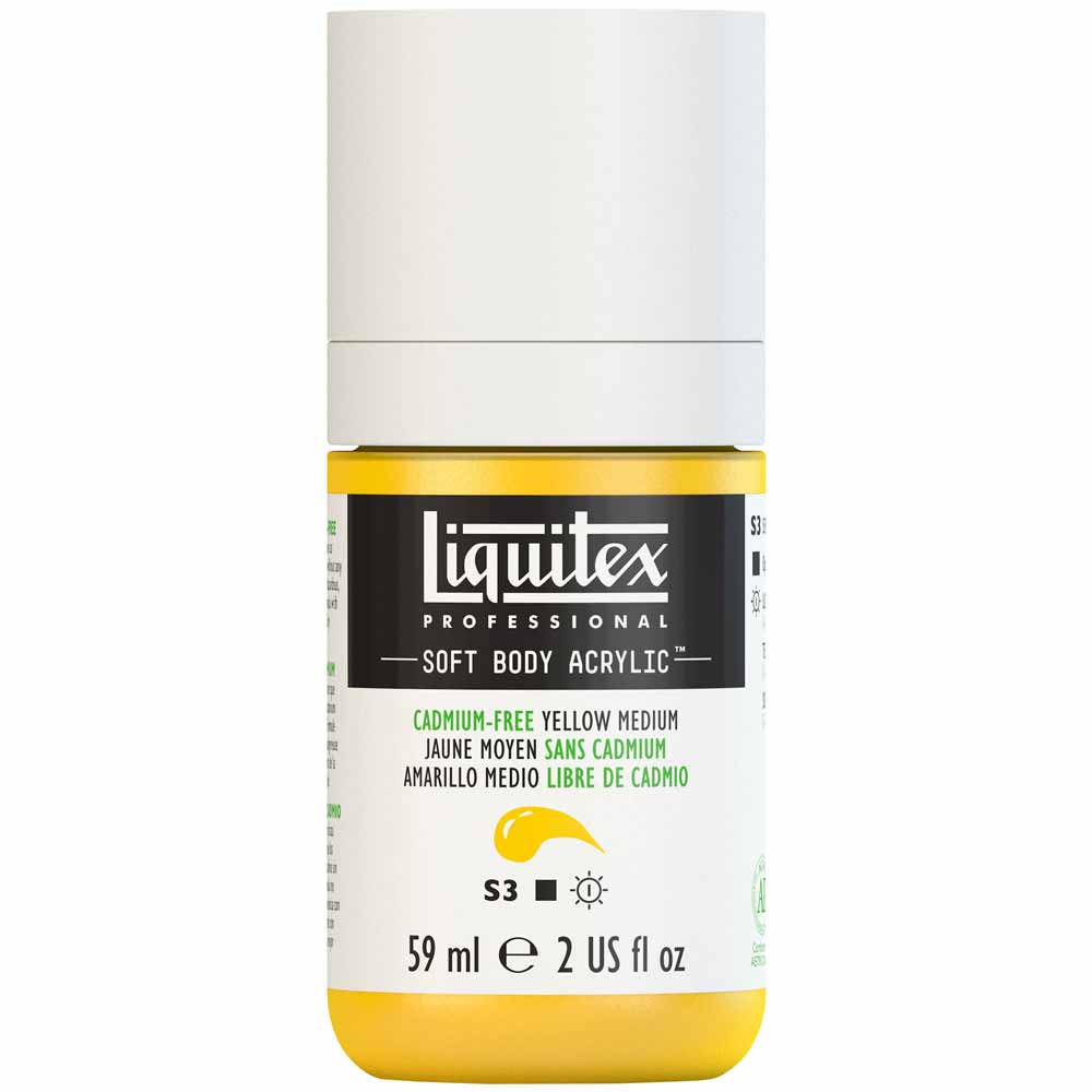 Liquitex Professional Soft Body Akrilik Boya 59ml Cadmium-Free Yellow Medium 890 S3