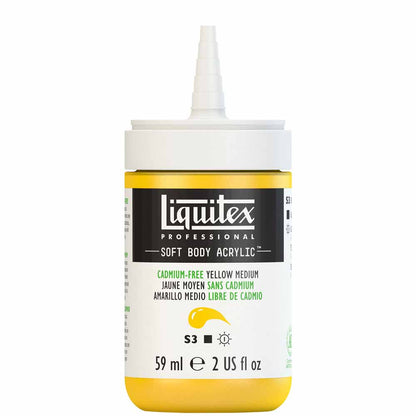 Liquitex Professional Soft Body Akrilik Boya 59ml Cadmium-Free Yellow Medium 890 S3