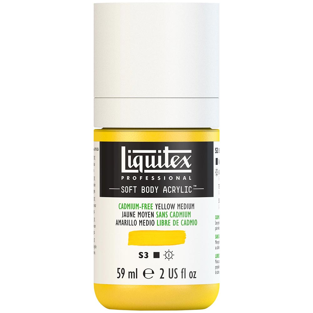 Liquitex Professional Soft Body Akrilik Boya 59ml Cadmium-Free Yellow Medium 890 S3