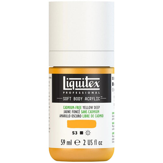 Liquitex Professional Soft Body Akrilik Boya 59ml Cadmium-Free Yellow Deep 891 S3