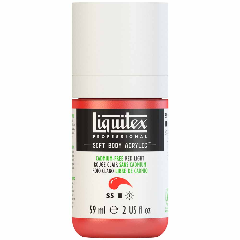 Liquitex Professional Soft Body Akrilik Boya 59ml Cadmium-Free Red Light 893 S5