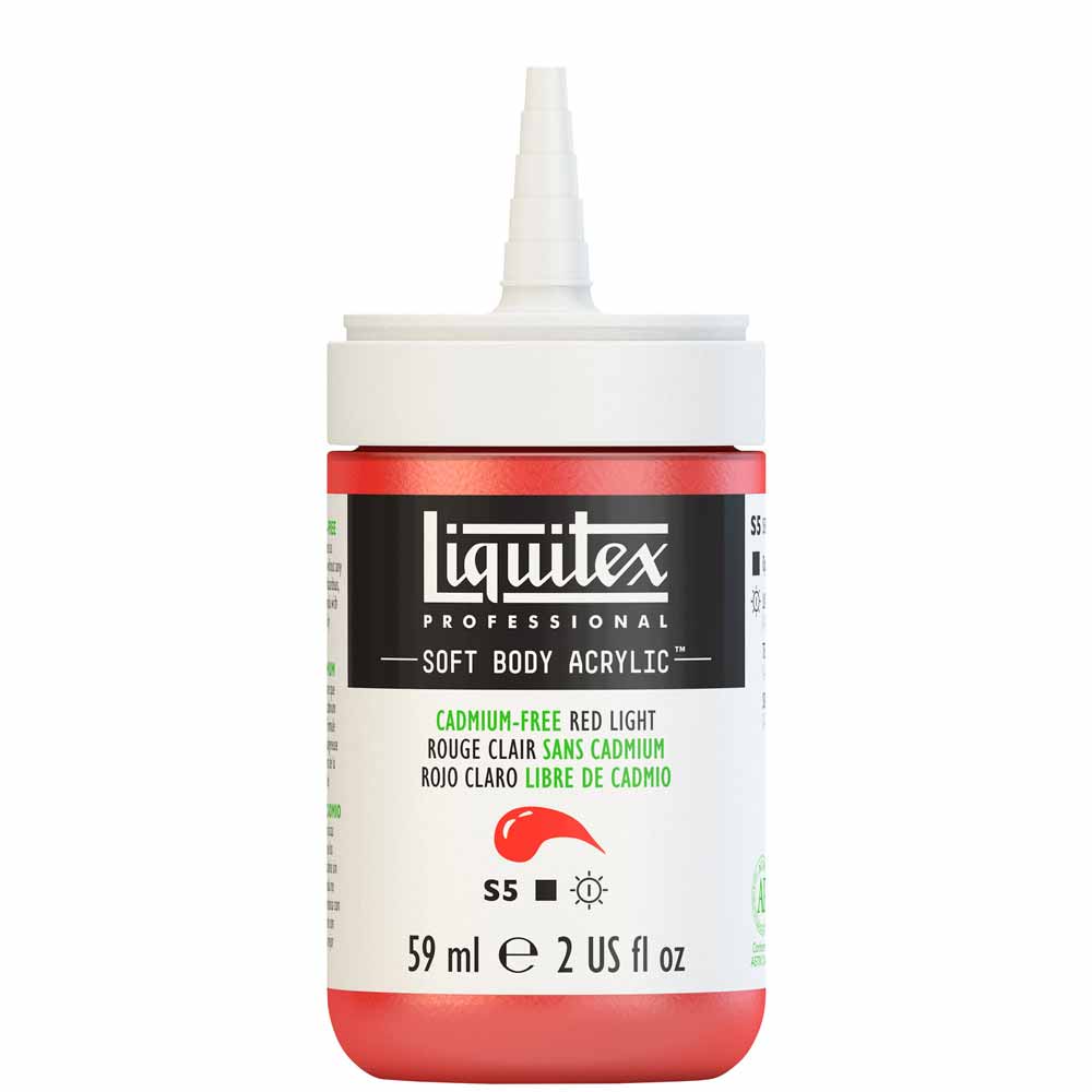 Liquitex Professional Soft Body Akrilik Boya 59ml Cadmium-Free Red Light 893 S5