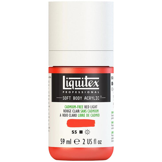 Liquitex Professional Soft Body Akrilik Boya 59ml Cadmium-Free Red Light 893 S5