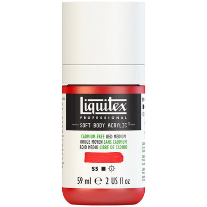 Liquitex Professional Soft Body Akrilik Boya 59ml Cadmium-Free Red Medium 894 S5