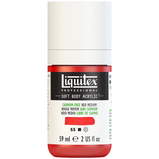 Liquitex Professional Soft Body Akrilik Boya 59ml Cadmium-Free Red Medium 894 S5