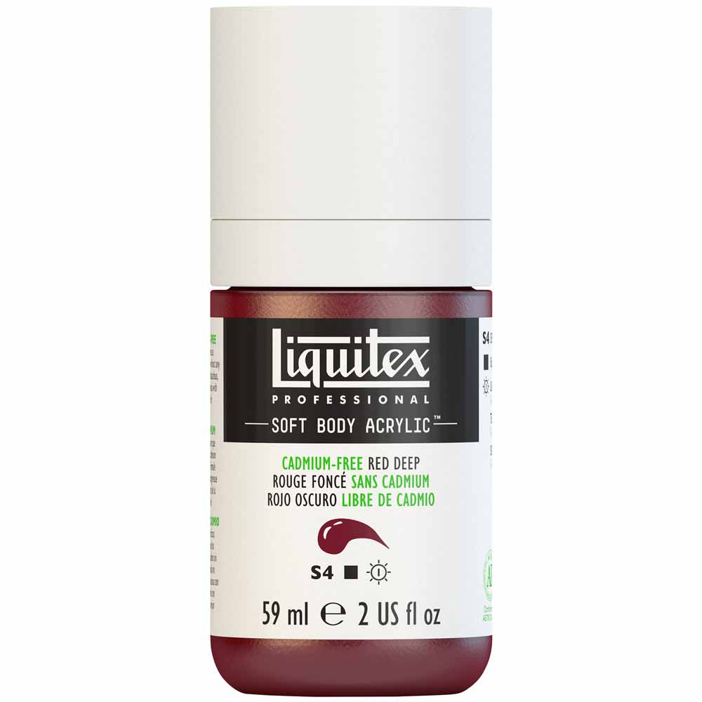 Liquitex Professional Soft Body Akrilik Boya 59ml Cadmium-Free Red Deep 895 S4