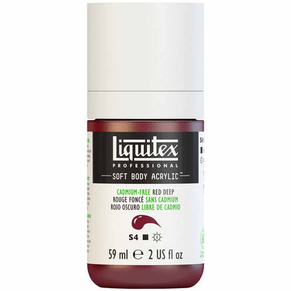 Liquitex Professional Soft Body Akrilik Boya 59ml Cadmium-Free Red Deep 895 S4