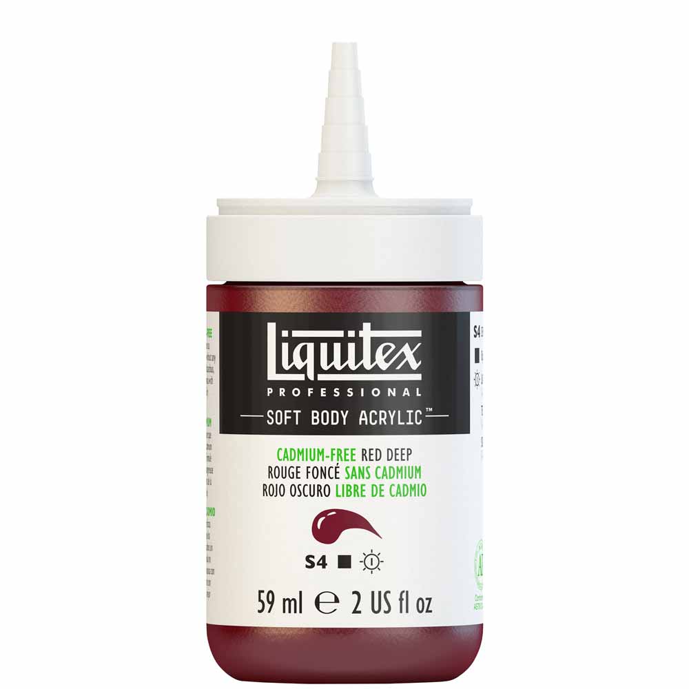 Liquitex Professional Soft Body Akrilik Boya 59ml Cadmium-Free Red Deep 895 S4