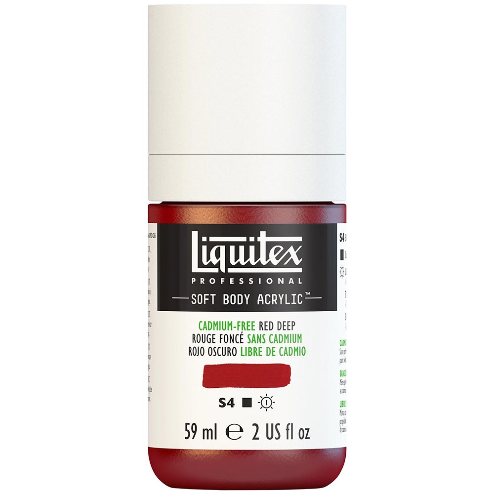 Liquitex Professional Soft Body Akrilik Boya 59ml Cadmium-Free Red Deep 895 S4