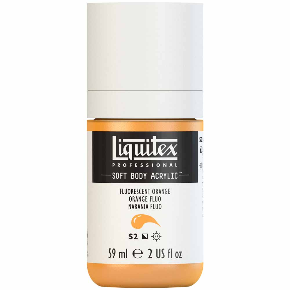 Liquitex Professional Soft Body Akrilik Boya 59ml Fluorescent Orange 982 S2