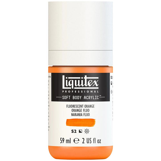 Liquitex Professional Soft Body Akrilik Boya 59ml Fluorescent Orange 982 S2