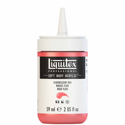 Liquitex Professional Soft Body Akrilik Boya 59ml Fluorescent Red 983 S2