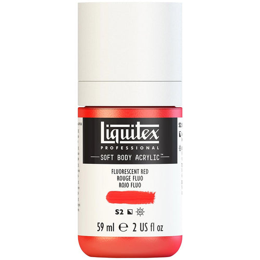 Liquitex Professional Soft Body Akrilik Boya 59ml Fluorescent Red 983 S2