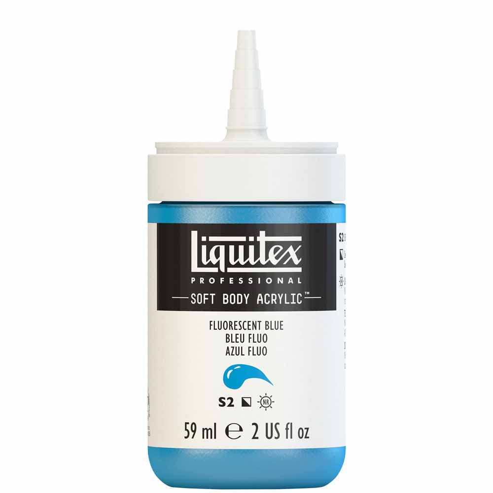 Liquitex Professional Soft Body Akrilik Boya 59ml Fluorescent Blue 984 S2