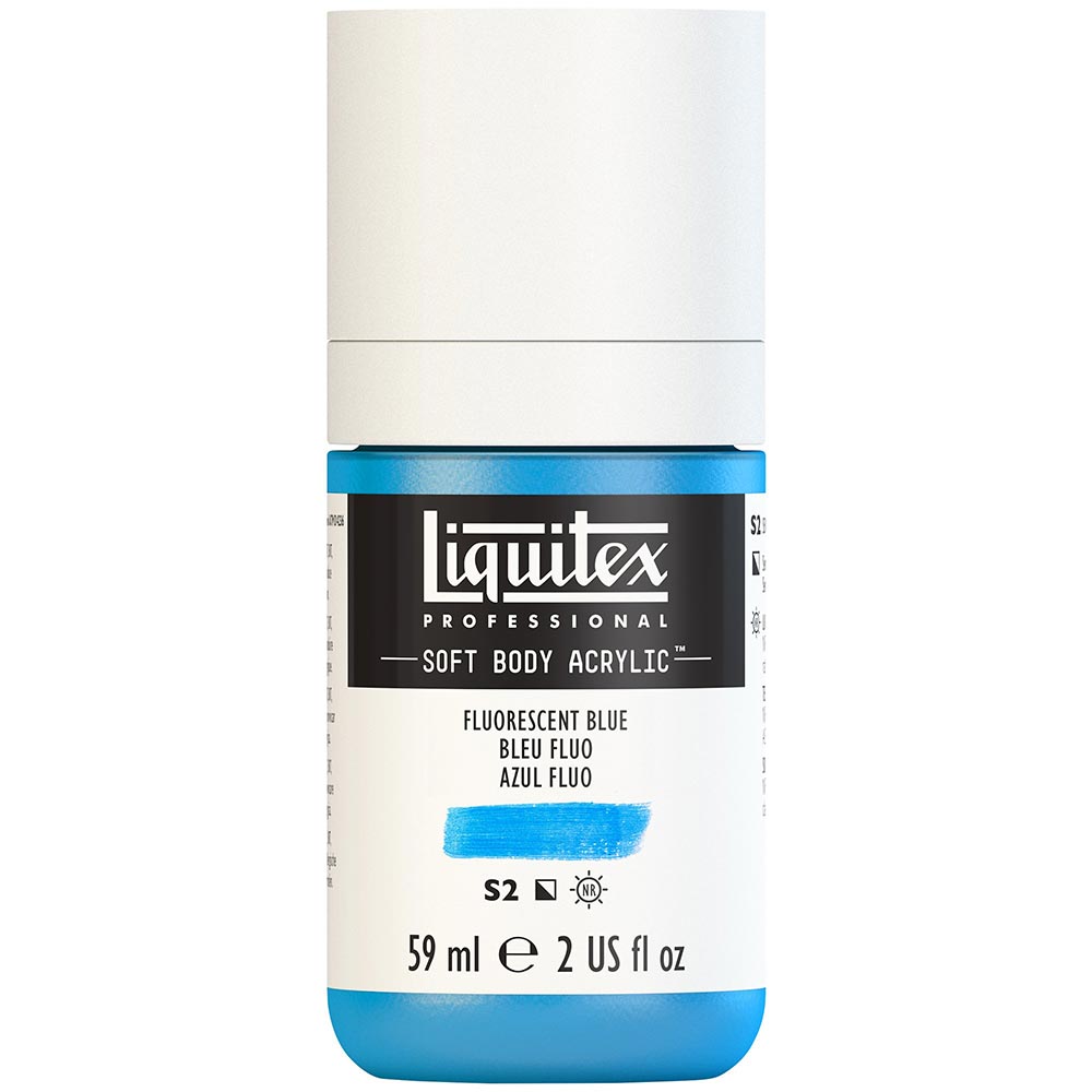 Liquitex Professional Soft Body Akrilik Boya 59ml Fluorescent Blue 984 S2