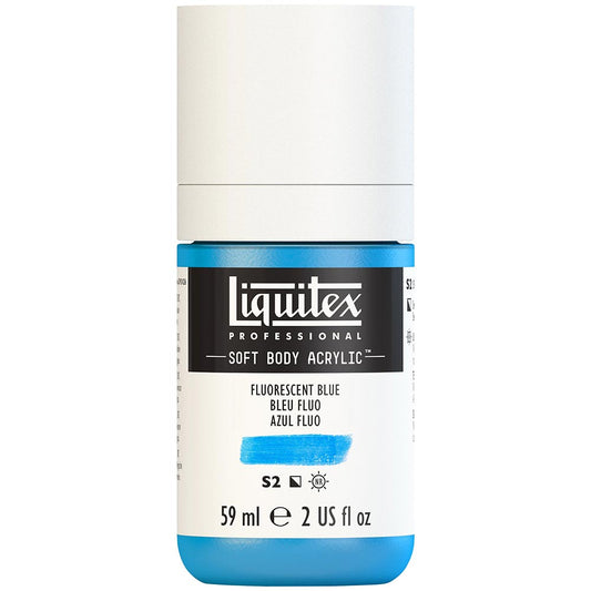Liquitex Professional Soft Body Akrilik Boya 59ml Fluorescent Blue 984 S2