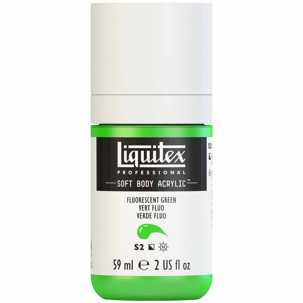 Liquitex Professional Soft Body Akrilik Boya 59ml Fluorescent Green 985 S2