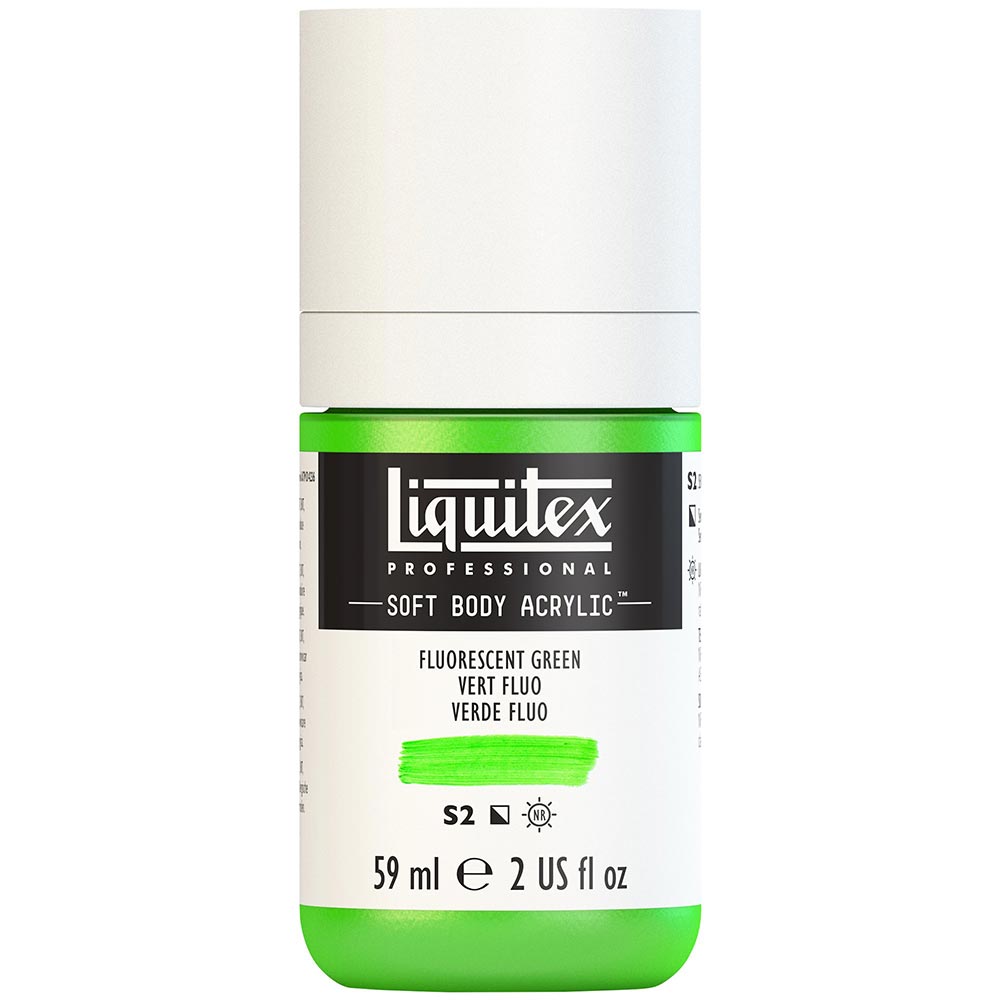 Liquitex Professional Soft Body Akrilik Boya 59ml Fluorescent Green 985 S2