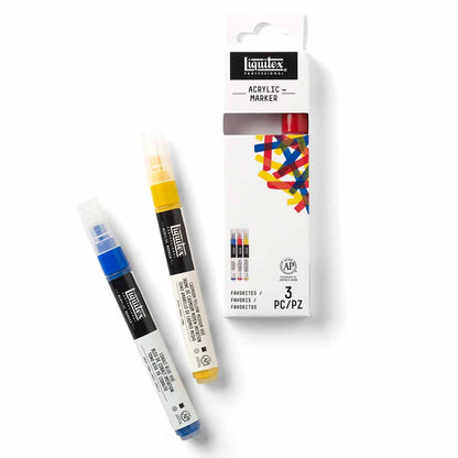 Liquitex Professional Akrilik Markör 3x2mm Set Favorites