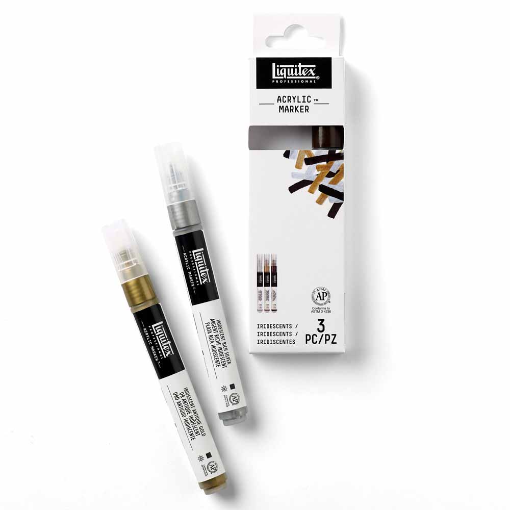 Liquitex Professional Akrilik Markör 3x2mm Set Iridescent