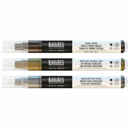 Liquitex Professional Akrilik Markör 3x2mm Set Iridescent