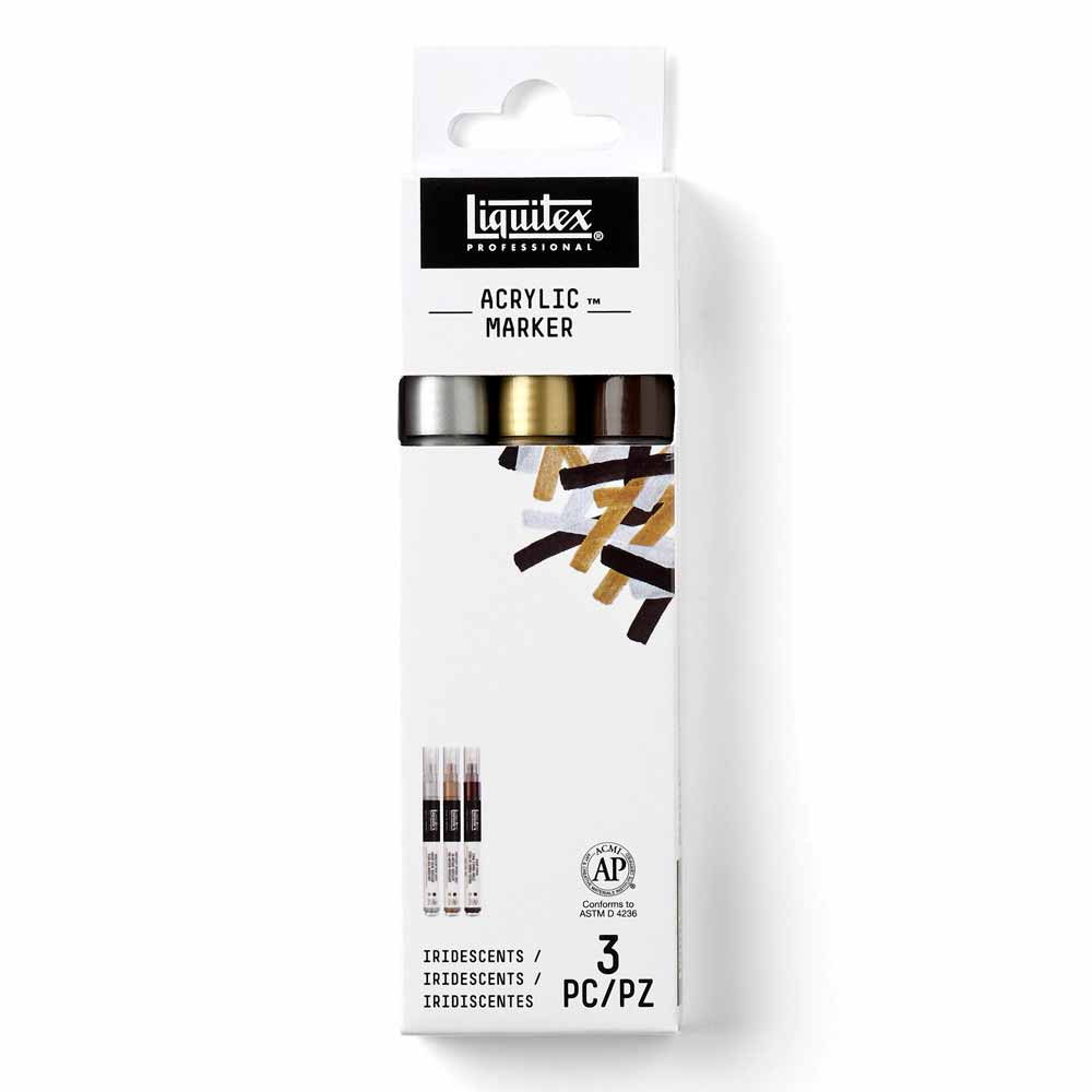 Liquitex Professional Akrilik Markör 3x2mm Set Iridescent