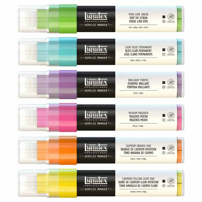 Liquitex Professional Akrilik Markör 6x15mm Set Vibrant