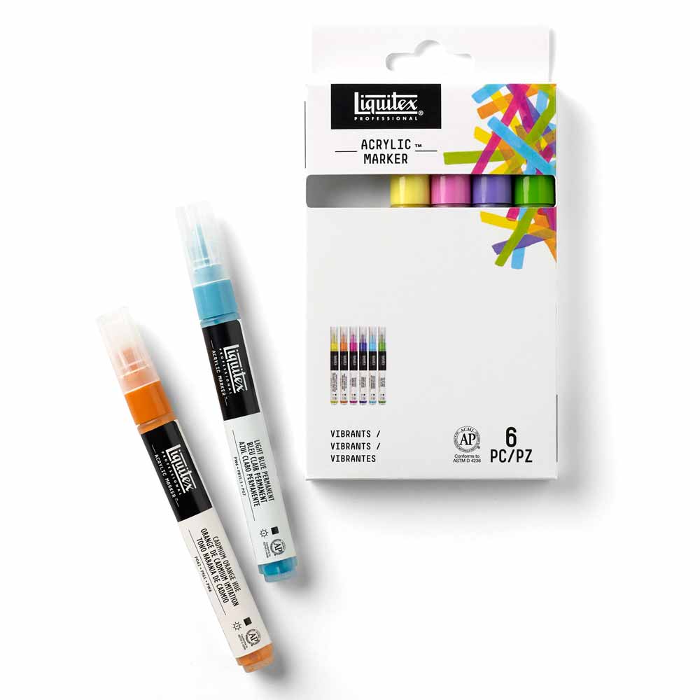 Liquitex Professional Akrilik Markör 6x2mm Set Vibrant