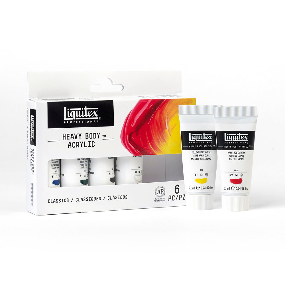 Liquitex Professional Heavy Body Akrilik Boya Set 6x22ml Classics