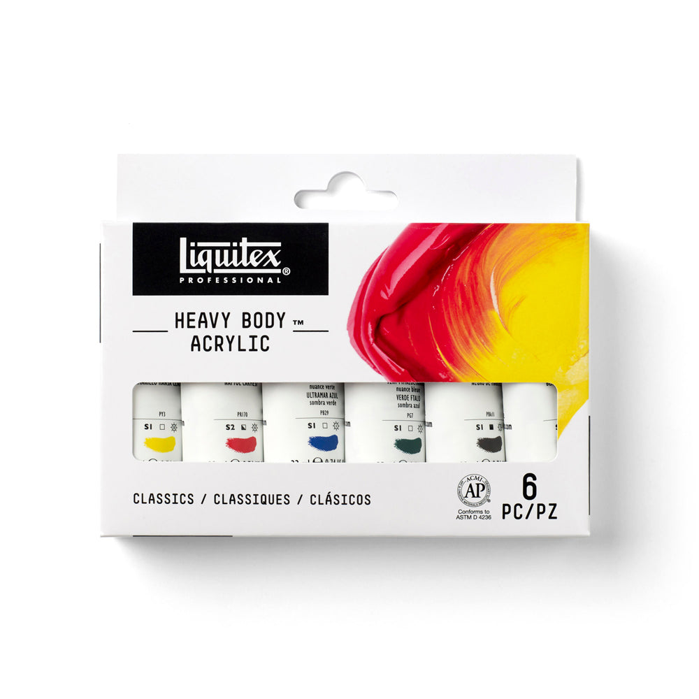Liquitex Professional Heavy Body Akrilik Boya Set 6x22ml Classics
