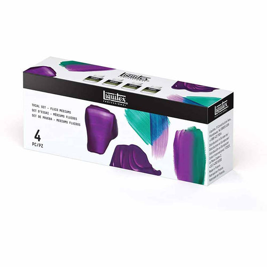 Liquitex Professional Acrylic Fluid Mediums Trial Set (Akışkanlık Artırıcı Medyumlar Deneme Seti)