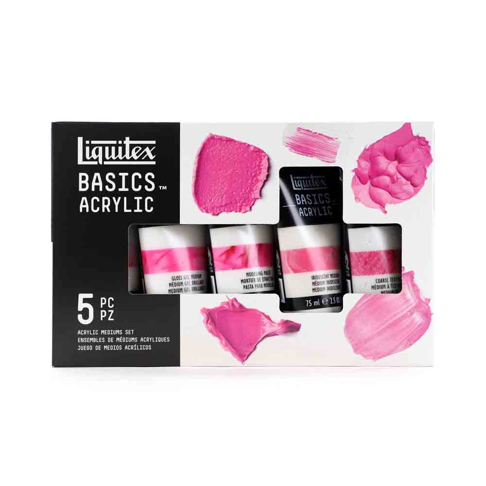 Liquitex Basics Acrylic Mediums Set 5x75ml (Yardımcı Malzemeler Seti)