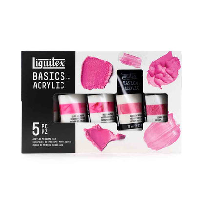 Liquitex Basics Acrylic Mediums Set 5x75ml (Yardımcı Malzemeler Seti)