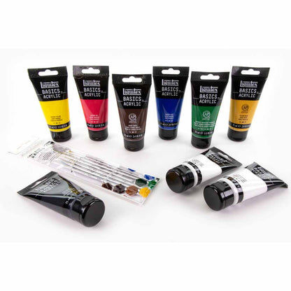 Liquitex Basics Akrilik Boya Seti Plastik Kutulu Başlangıç Seti